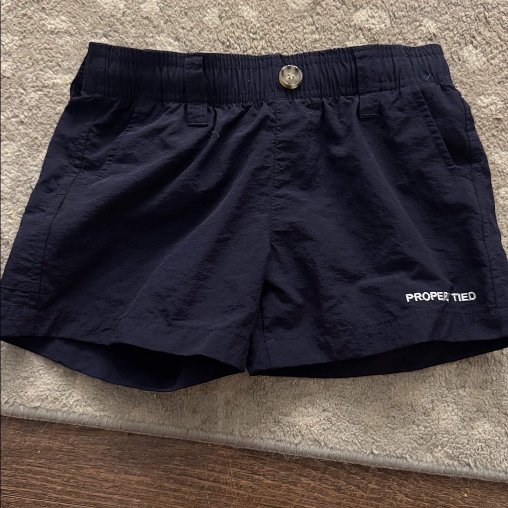 Proper Tied Kids Navy Shorts
